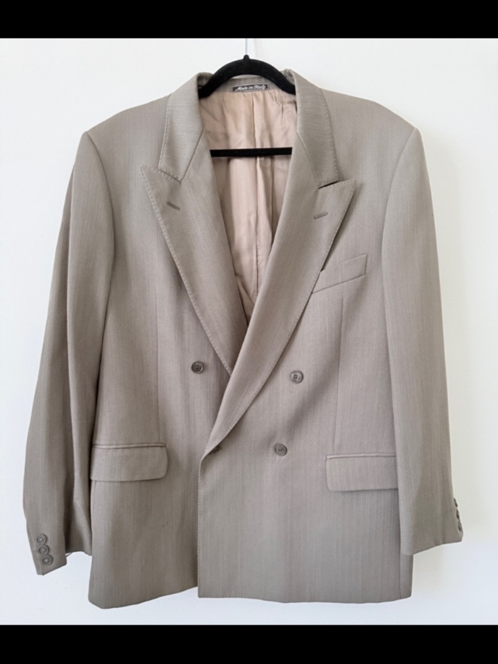 Vintage Christian Dior Monsieur Double Breasted Wool Blazer 44R Italy